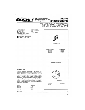SD1075 Datasheet PDF Microsemi Corporation