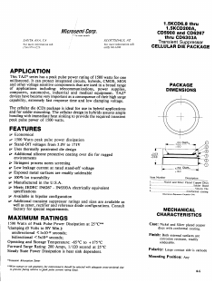 1.5KCD180A Datasheet PDF Microsemi Corporation