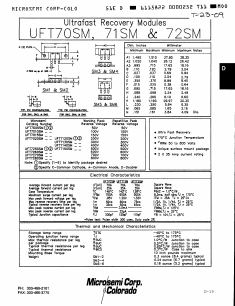UFT7005SM Datasheet PDF Microsemi Corporation