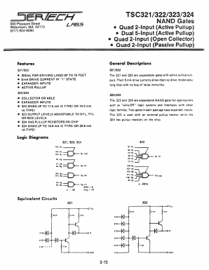 TSC322 Datasheet PDF Microsemi Corporation