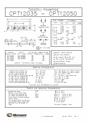 MBR12045CT Datasheet PDF Microsemi Corporation