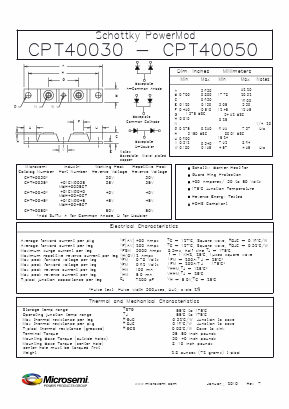 CPT40045 Datasheet PDF Microsemi Corporation