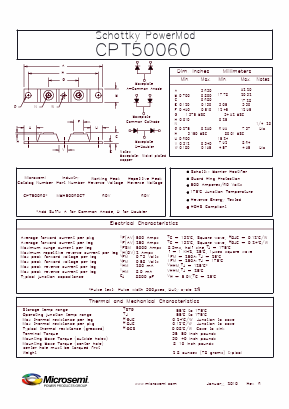 CPT50060D Datasheet PDF Microsemi Corporation