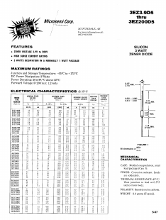 3EZ16D5 Datasheet PDF Microsemi Corporation