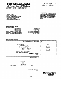 UDA10 Datasheet PDF Microsemi Corporation