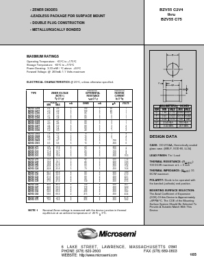BZV55C10 Datasheet PDF Microsemi Corporation