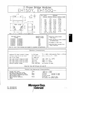 EH15002Q- Datasheet PDF Microsemi Corporation