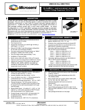 UMA58A Datasheet PDF Microsemi Corporation