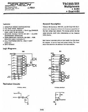 TC351AL/CL Datasheet PDF Microsemi Corporation