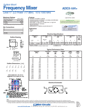 ADEX-10H Datasheet PDF Minicircuits