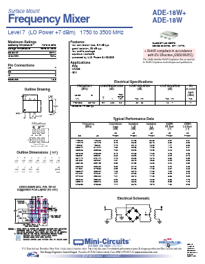 ADE-18W Datasheet PDF Minicircuits