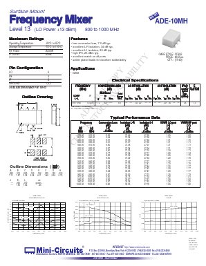 ADE-10MH Datasheet PDF Minicircuits