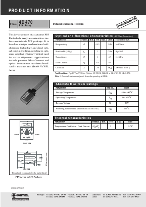 4D470 Datasheet PDF Mitel Networks