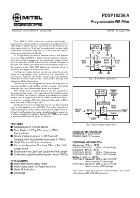 PDSP16256AC1R Datasheet PDF Mitel Networks