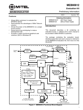 MEB90812 Datasheet PDF Mitel Networks