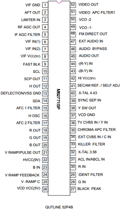 M52771SP Datasheet PDF MITSUBISHI ELECTRIC 