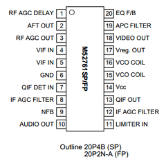 M52761FP Datasheet PDF MITSUBISHI ELECTRIC 