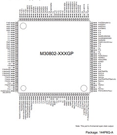 M30802MGGP Datasheet PDF MITSUBISHI ELECTRIC 