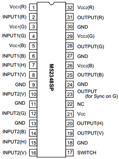 M52348SP Datasheet PDF MITSUBISHI ELECTRIC 