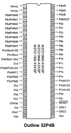 M37210M3-908SP Datasheet PDF MITSUBISHI ELECTRIC 