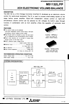M51132FP Datasheet PDF MITSUBISHI ELECTRIC 