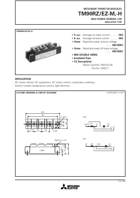 TM90RZ-H Datasheet PDF MITSUBISHI ELECTRIC 