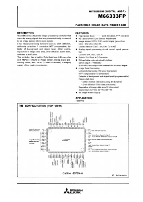 M66333FP Datasheet PDF MITSUBISHI ELECTRIC 