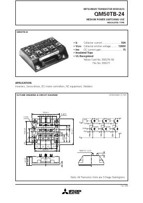 QM50TB-24 Datasheet PDF MITSUBISHI ELECTRIC 