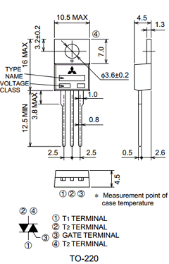 BCR10CM-12 Datasheet PDF MITSUBISHI ELECTRIC 