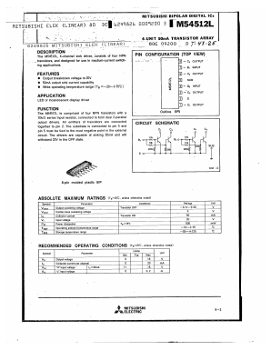 M54512L Datasheet PDF Mitsumi