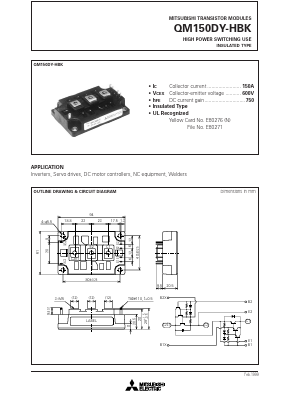 QM150DY-HBK Datasheet PDF Mitsumi