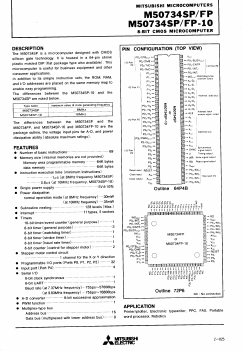 M50734FS-10 Datasheet PDF Mitsumi