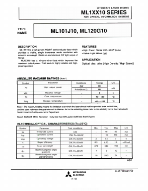 ML101J10 Datasheet PDF Mitsumi