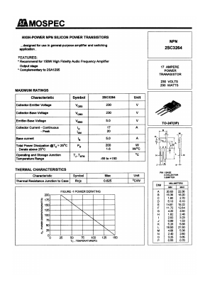 C3264 Datasheet PDF Mospec Semiconductor
