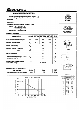 BUY69C Datasheet PDF Mospec Semiconductor