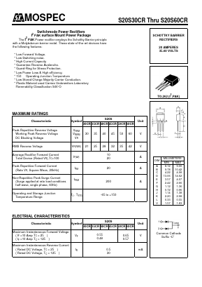 S20S35CR Datasheet PDF Mospec Semiconductor