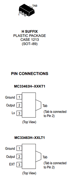 MC33463H Datasheet PDF Motorola => Freescale