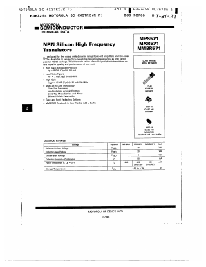 MXR571 Datasheet PDF Motorola => Freescale