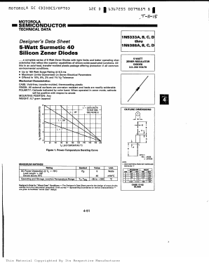 1N5380A Datasheet PDF Motorola => Freescale