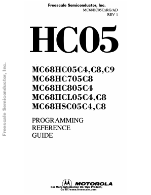 68HC05C9 Datasheet PDF Motorola => Freescale