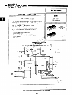 MC145450 Datasheet PDF Motorola => Freescale