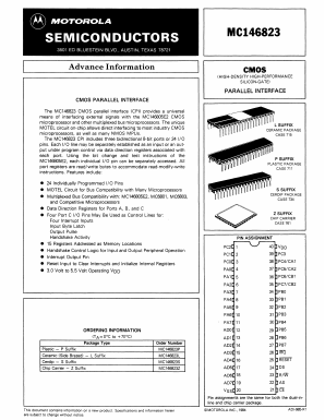 MC146823 Datasheet PDF Motorola => Freescale