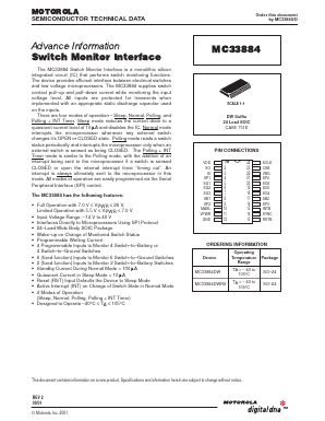 MC33884 Datasheet PDF Motorola => Freescale