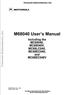 MC68LC040FE20B Datasheet PDF Motorola => Freescale