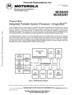 MC68328 Datasheet PDF Motorola => Freescale
