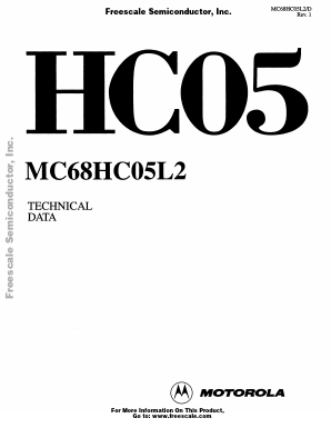MC68HC05L2 Datasheet PDF Motorola => Freescale