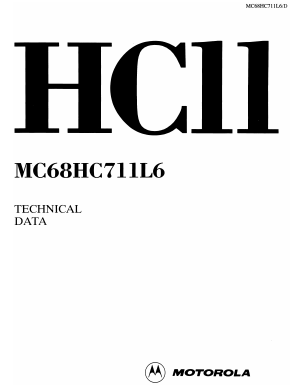 MC68HC811L6P Datasheet PDF Motorola => Freescale