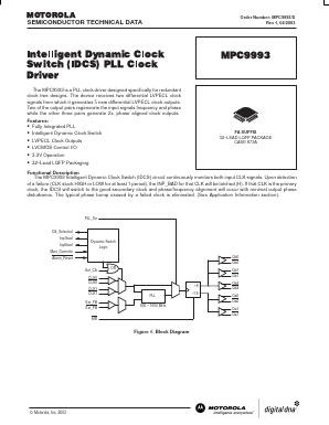 MPC9993 Datasheet PDF Motorola => Freescale