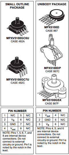 MPX5100DP Datasheet PDF Motorola => Freescale