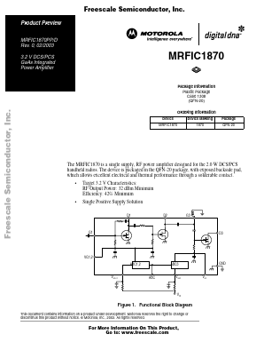 MRFIC1870D Datasheet PDF Motorola => Freescale